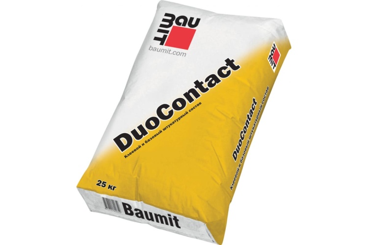 Клеевой и базовый штукатурный состав Baumit DuoContact, 25кг