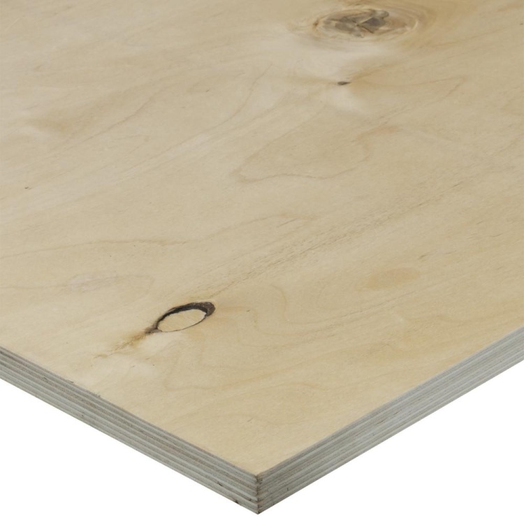 Фанера ФК 1525х1525х18мм, сорт 4/4