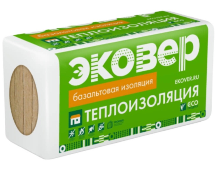 Утеплитель Эковер ЭкоФасад Стандарт 1000х600х70 мм, 6 шт. уп.