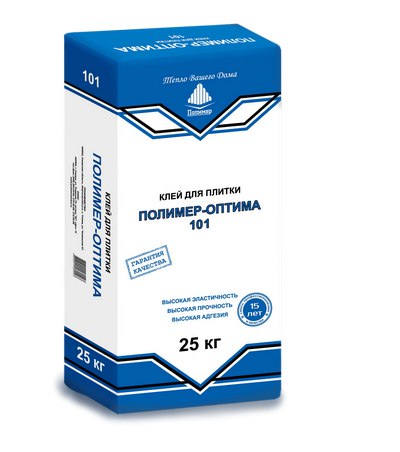 Клей плиточный Полимер Оптима, 25 кг