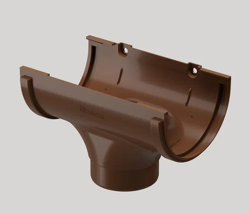 Воронка водосточная пластиковая Docke Standard 120/80 мм, светло-коричневый