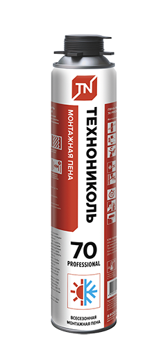 Пена монтажная профессиональная всесезонная Технониколь 70 Professional, 1020 г