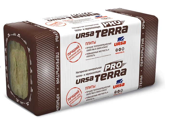 Утеплитель Ursa Terra 34 PFB Фасад 1250х610х130 мм, 4 шт. в уп