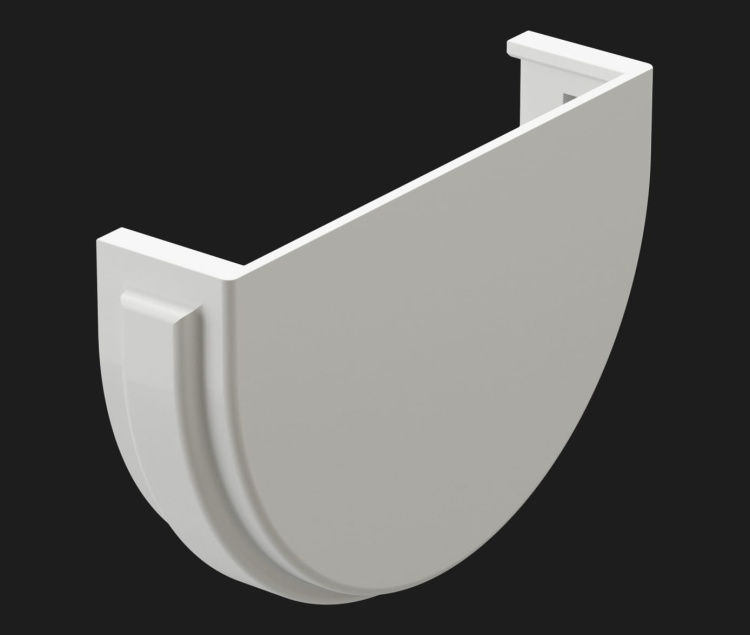 Заглушка желоба DOCKE Premium, пломбир