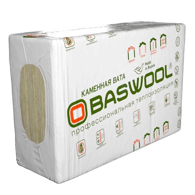 Утеплитель BASWOOL Руф В-170 1200х600х50 мм, 4 шт/уп, 2,88 м²