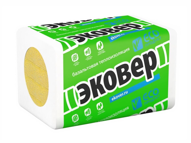 Утеплитель Эковер Вент-Фасад 70 1000х600х50 мм, 8 шт. уп