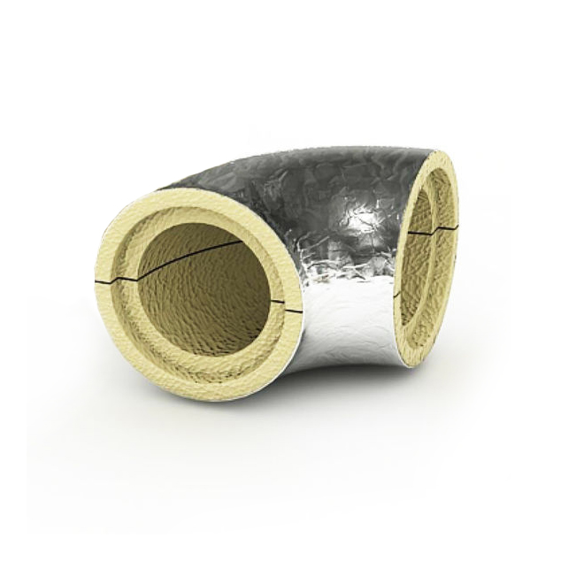 Отвод 90 градусов ППУ 89x40 мм покрытие фольга