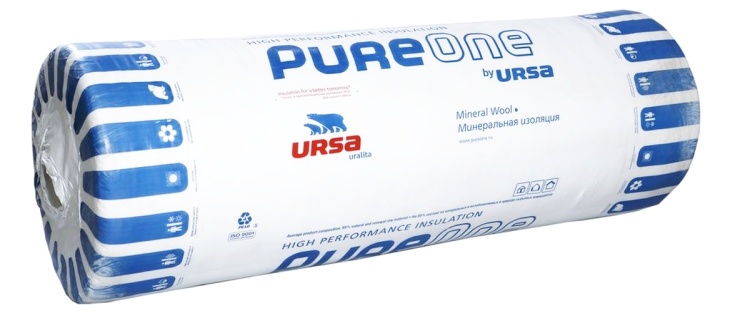 Утеплитель Урса PureOne 37 RN 10000х1200х100 мм, 12 м²