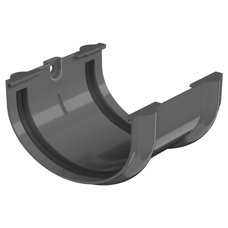 Соединитель желобов пластиковый Технониколь Оптима 120/80 мм, серый