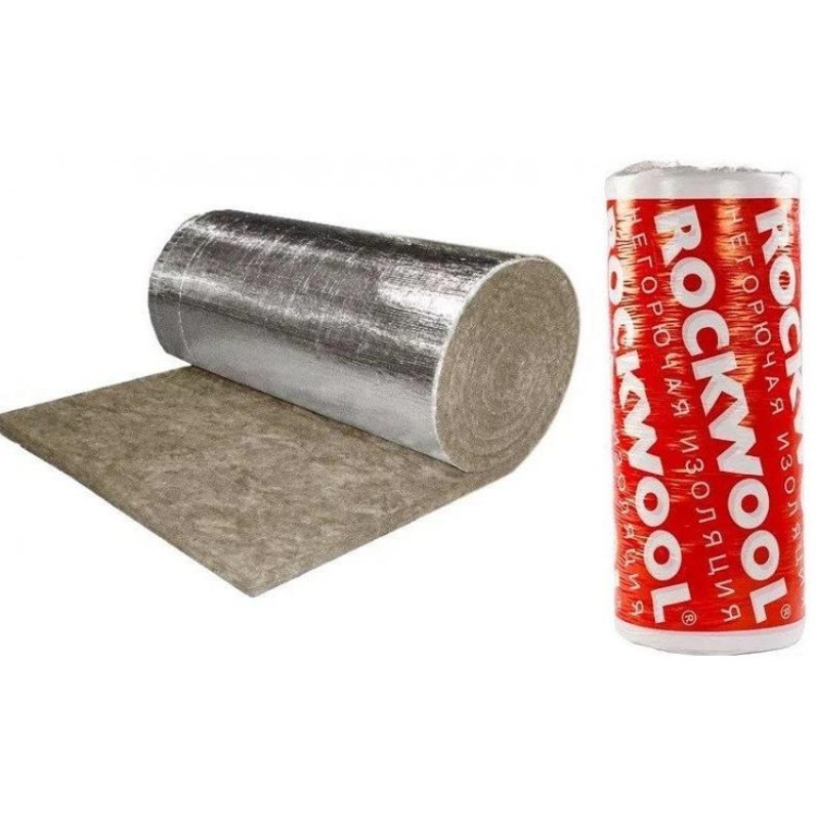 Утеплитель Rockwool Вайред Мат I 105 Кашированный фольгированный 2000х1000х100 мм