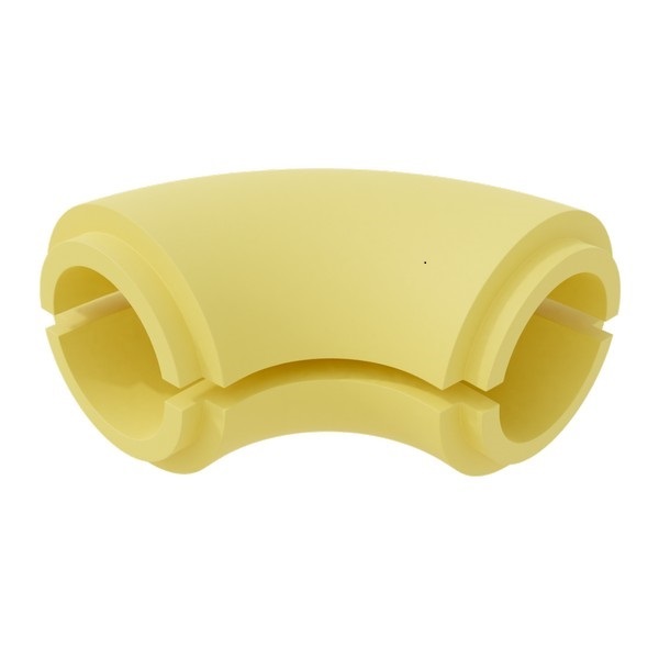 Отвод 90 градусов ППУ 76x50 мм без покрытия