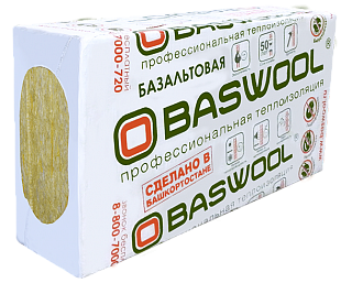 Утеплитель BASWOOL Руф В-180 1200х600х50 мм, 4 шт/уп, 2,88 м²