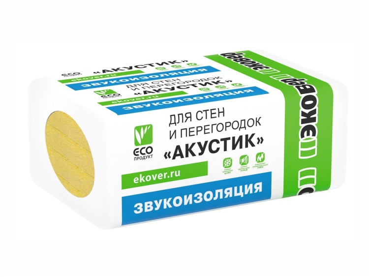 Утеплитель Эковер Акустик 35 1000х500х50 мм, 8 шт. уп