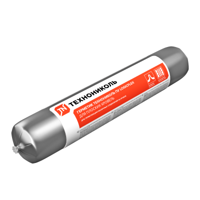Герметик полиуретановый Технониколь Logicflex для плоских кровель, серый, 600 мл