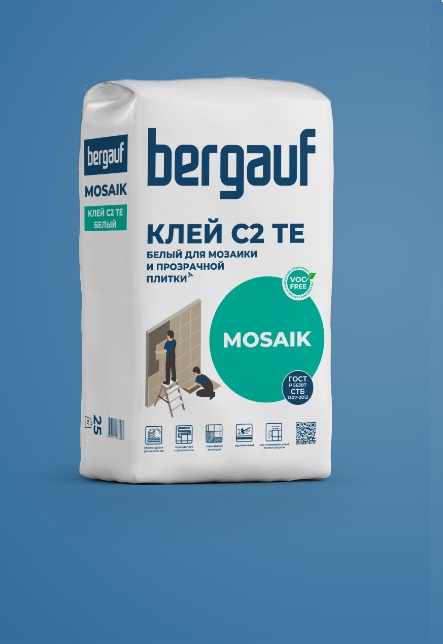 Клей для мозаики Bergauf (Бергауф) Mosaik С2 ТЕ, 25 кг