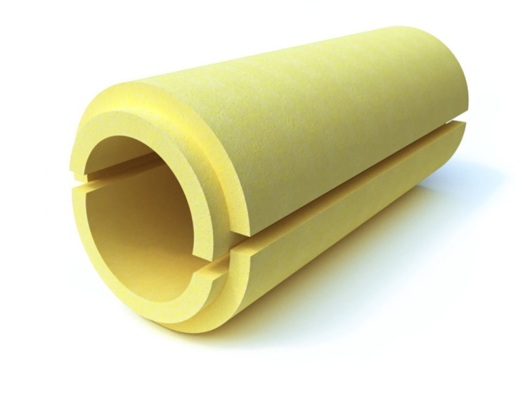 Скорлупа  для теплоизоляции труб ППУ С 1000х159х40 мм