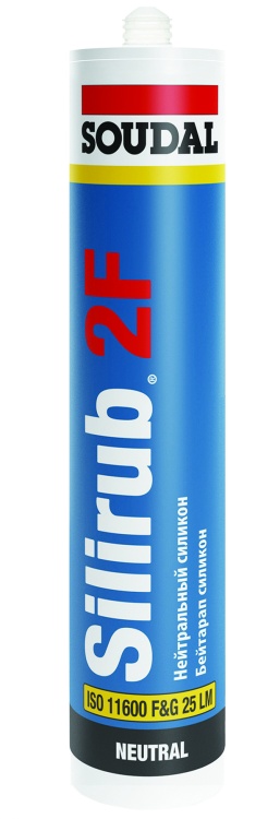 Герметик силиконовый нейтральный Soudal Silirub 2, прозрачный, 300 мл