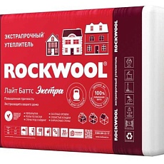 Rockwool Лайт Баттс Оптима (1000*600*100) 5п/3м2/0,3м3/20пач.под