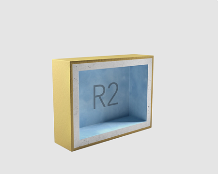 Подрозетник звукоизоляционный Техносонус АкустикГипс Бокс (AcousticGyps Box) R2, 120х200х45 мм