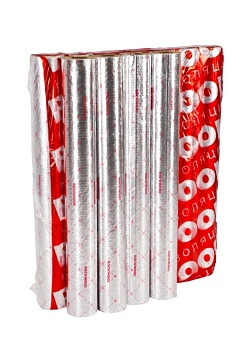 Цилиндр навивной Роквул 80 кашированный фольгой Ø76 мм, толщина 30 мм (уп. 6 м)